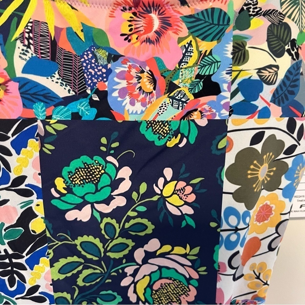 Johnny Was Layla Spaghetti Strap One Piece Floral Swimsuit Sm - Picture 6 of 12